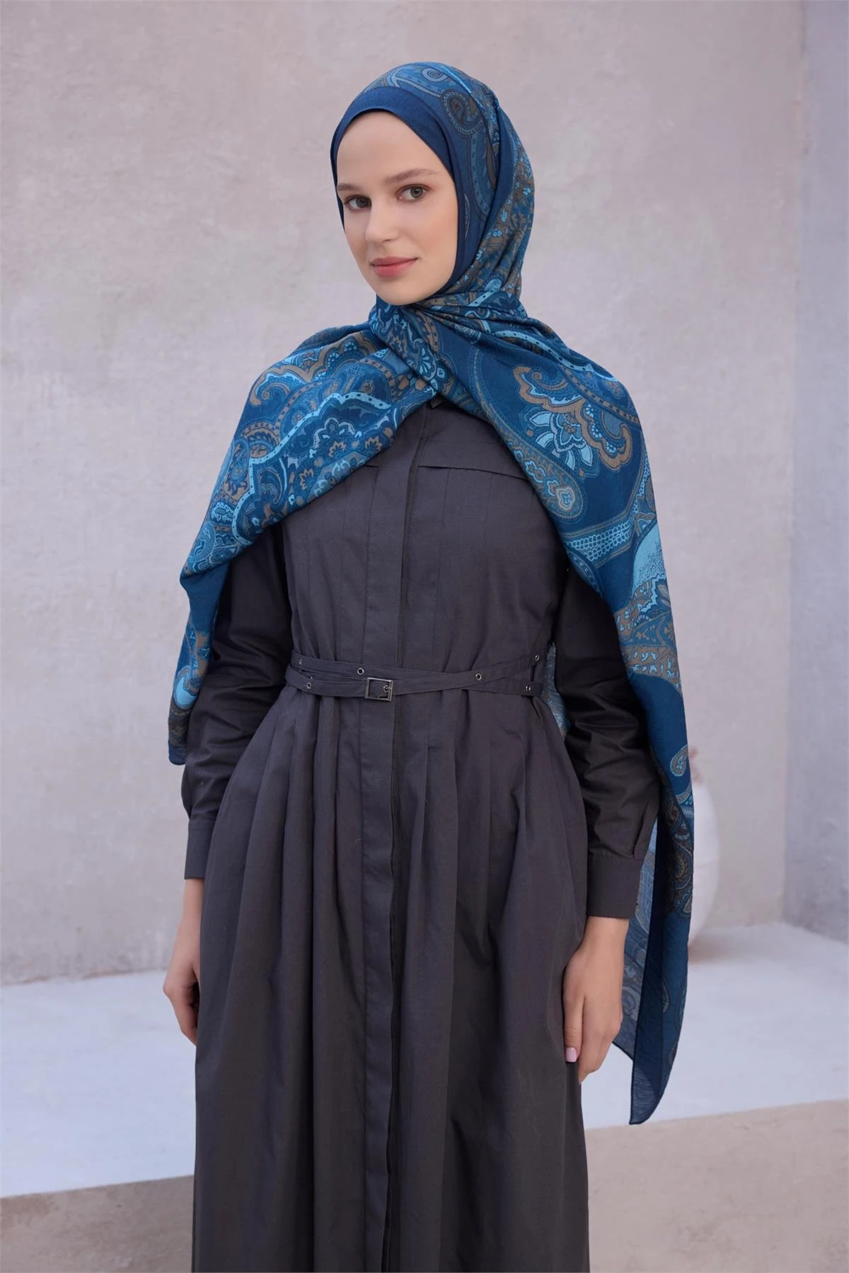 FRESH LENA ŞAL 1639 - PETROL