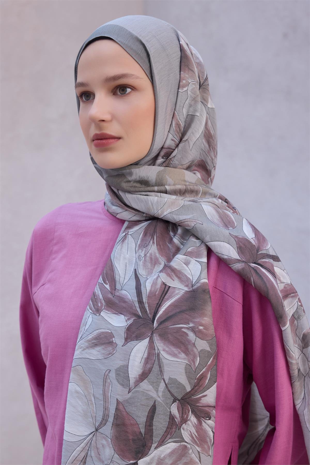 FRESH LENA ŞAL 1487 - GÜMÜŞ