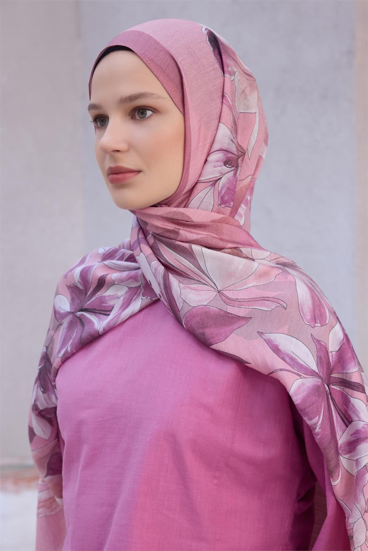 FRESH LENA ŞAL 1487 - PEMBE