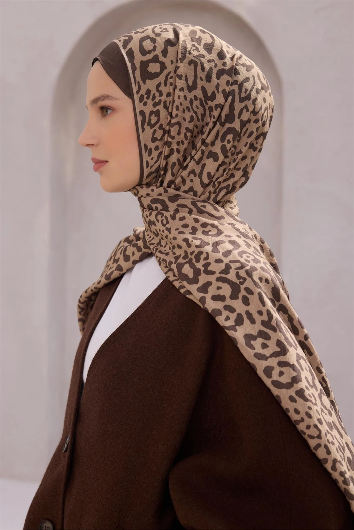 FRESH LENA ŞAL 1464 - KAHVE