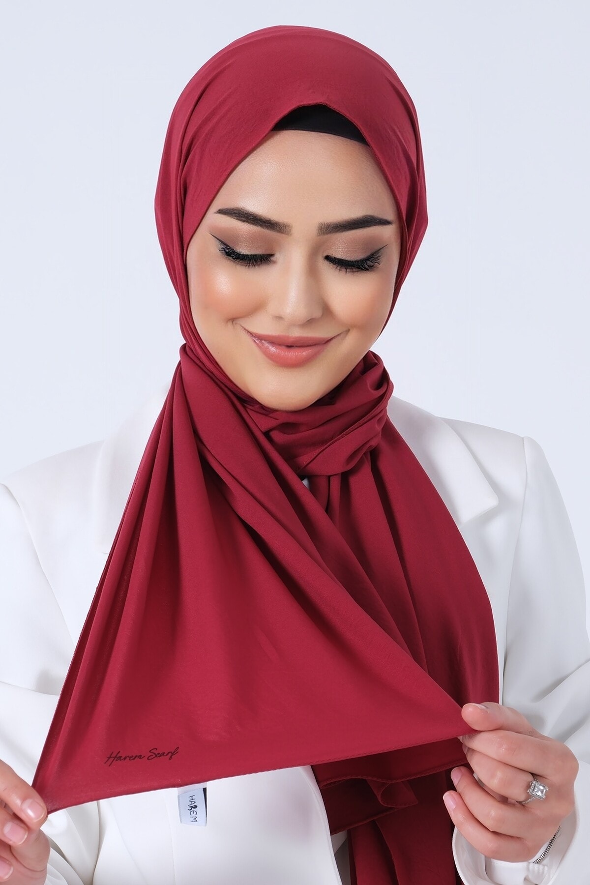 ASYA LİKRALI ŞAL - BORDO