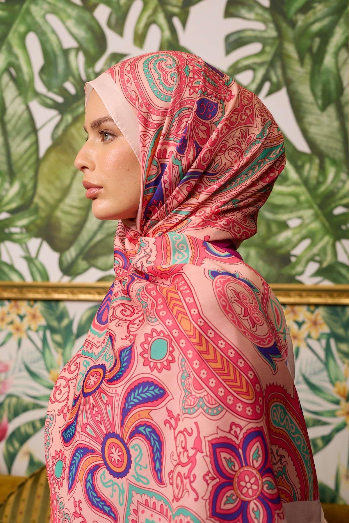 MARRAKECH SOFT ŞAL - GÜL PEMBE MOR