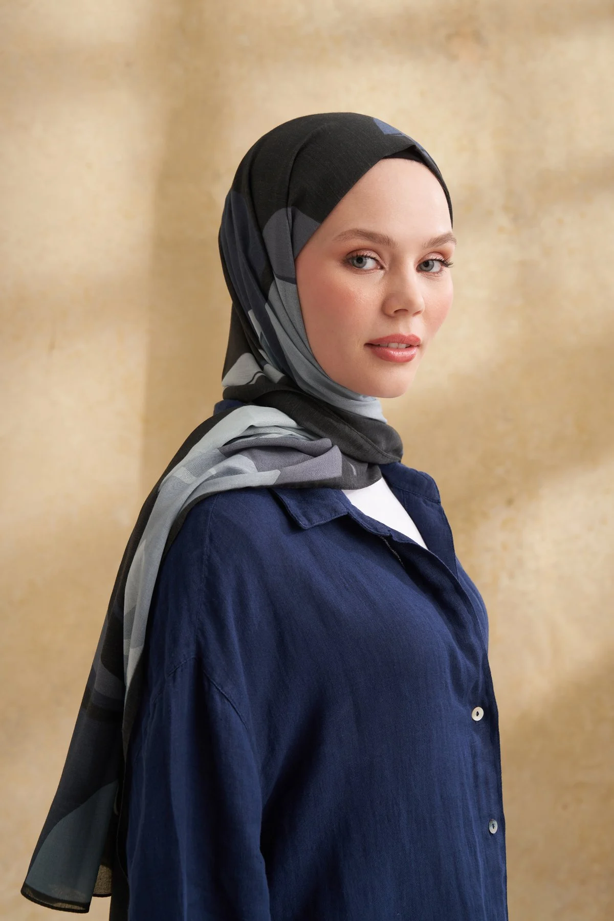 İPEK PAMUK SARAH DESEN ŞAL
