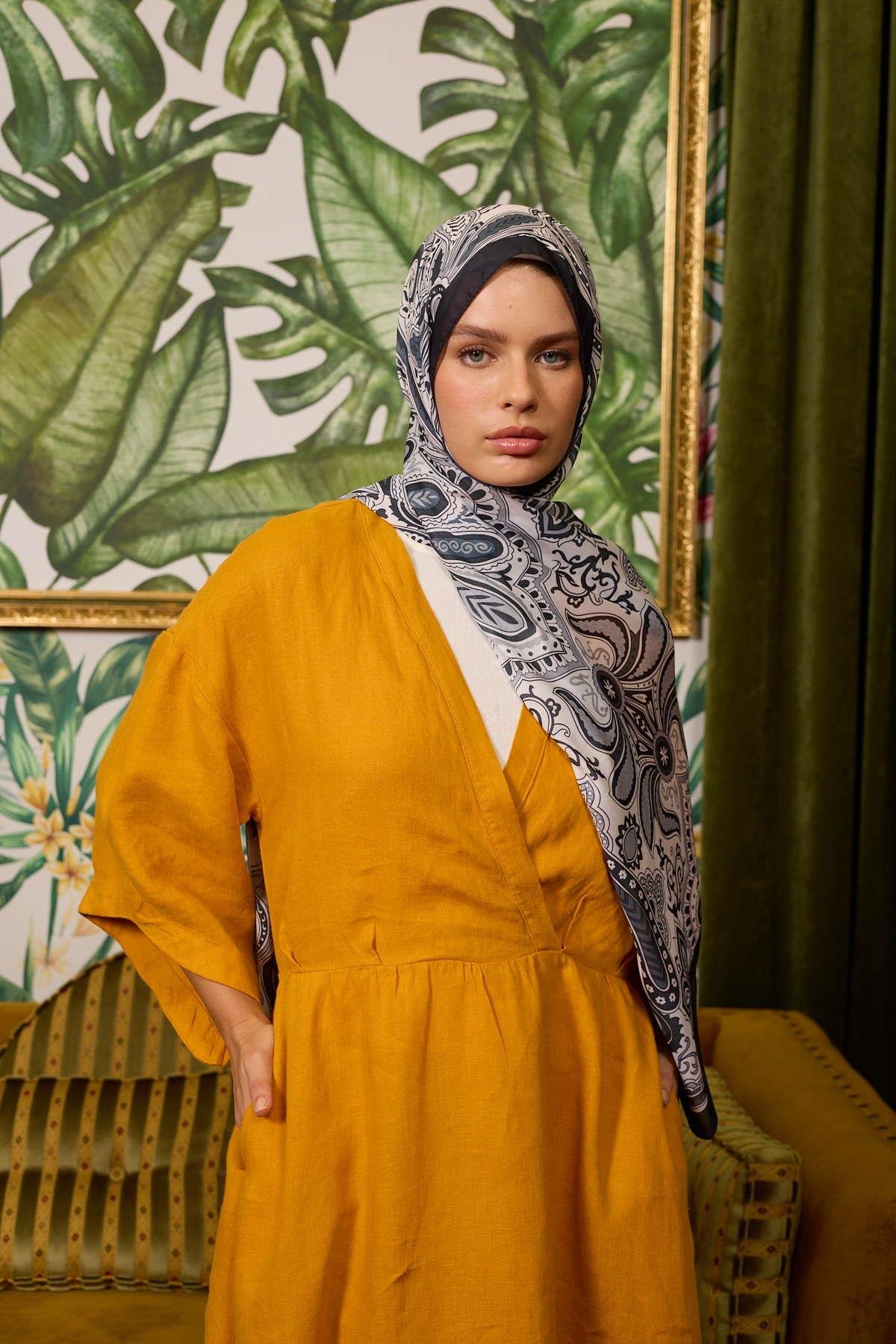 MARRAKECH SOFT ŞAL - SİYAH SOFT PEMBE