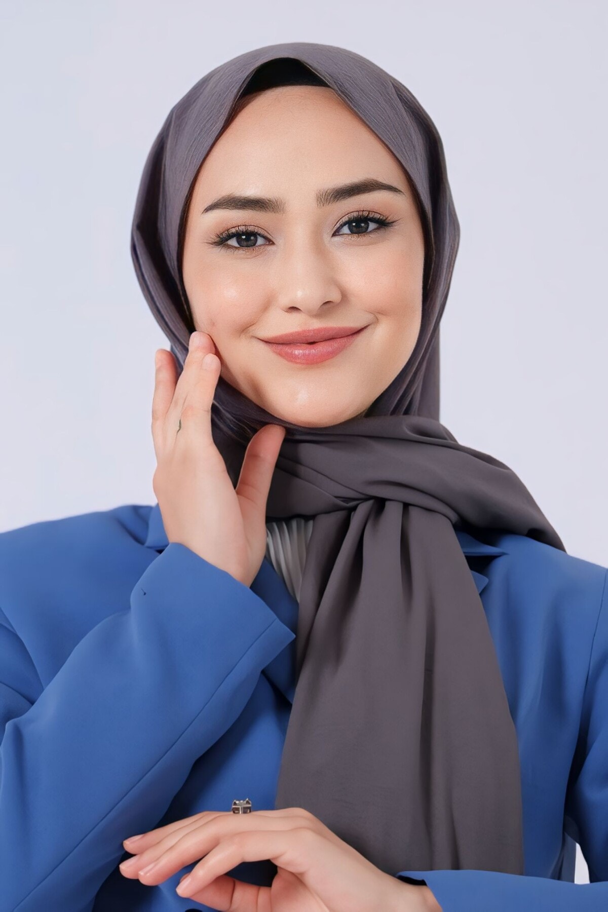 ASYA LİKRALI ŞAL - ANTRASİT