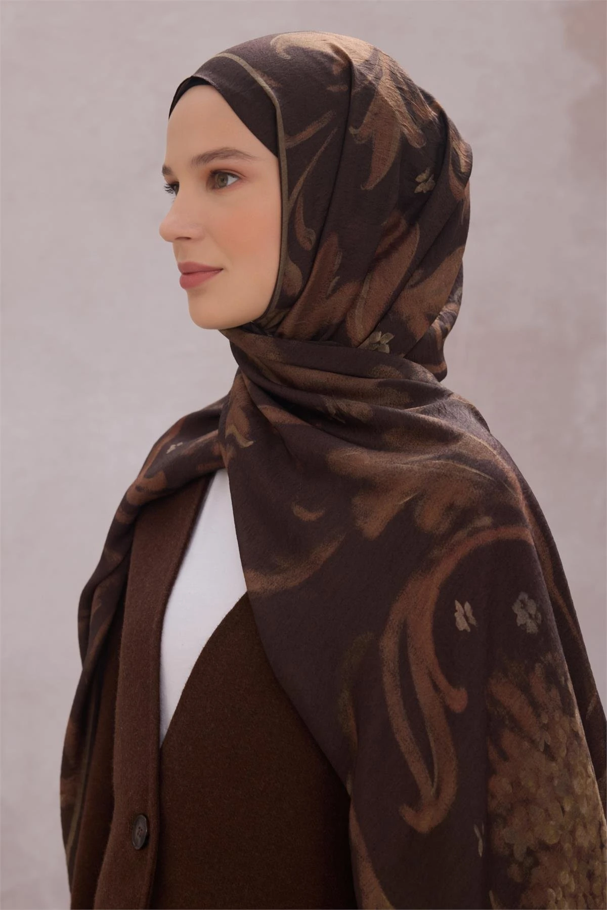 FRESH LENA ŞAL 1724 - KAHVE