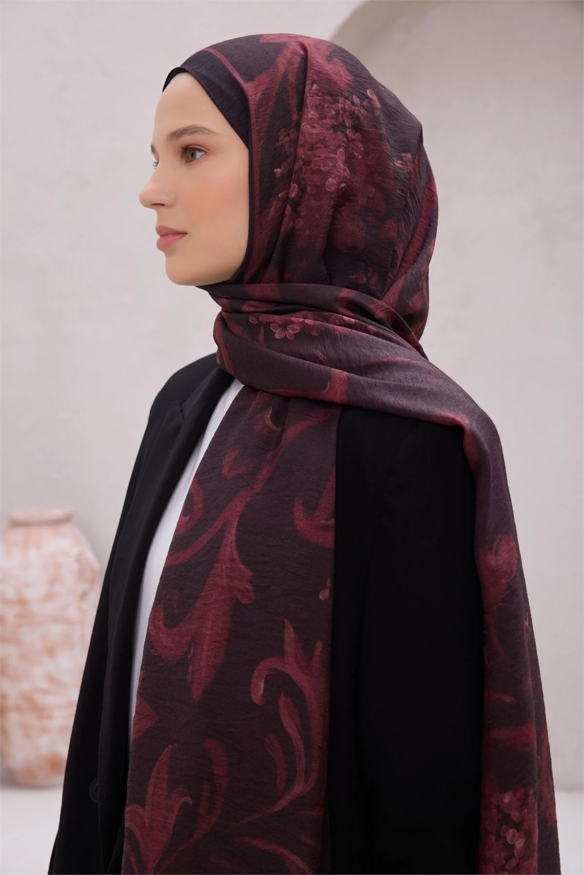 FRESH LENA ŞAL 1724 - BORDO