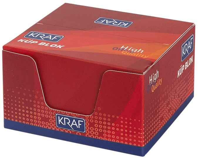 KRAF Küp Blok Beyaz 8*8 Cm 115g