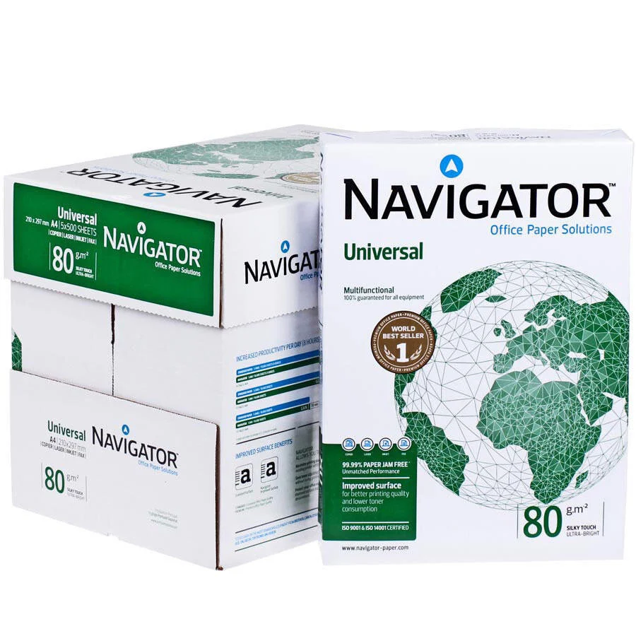 Navigator A4 Fotokopi Kağıdı 80 G/m² 500 Yaprak 1 Koli (5 Adet)