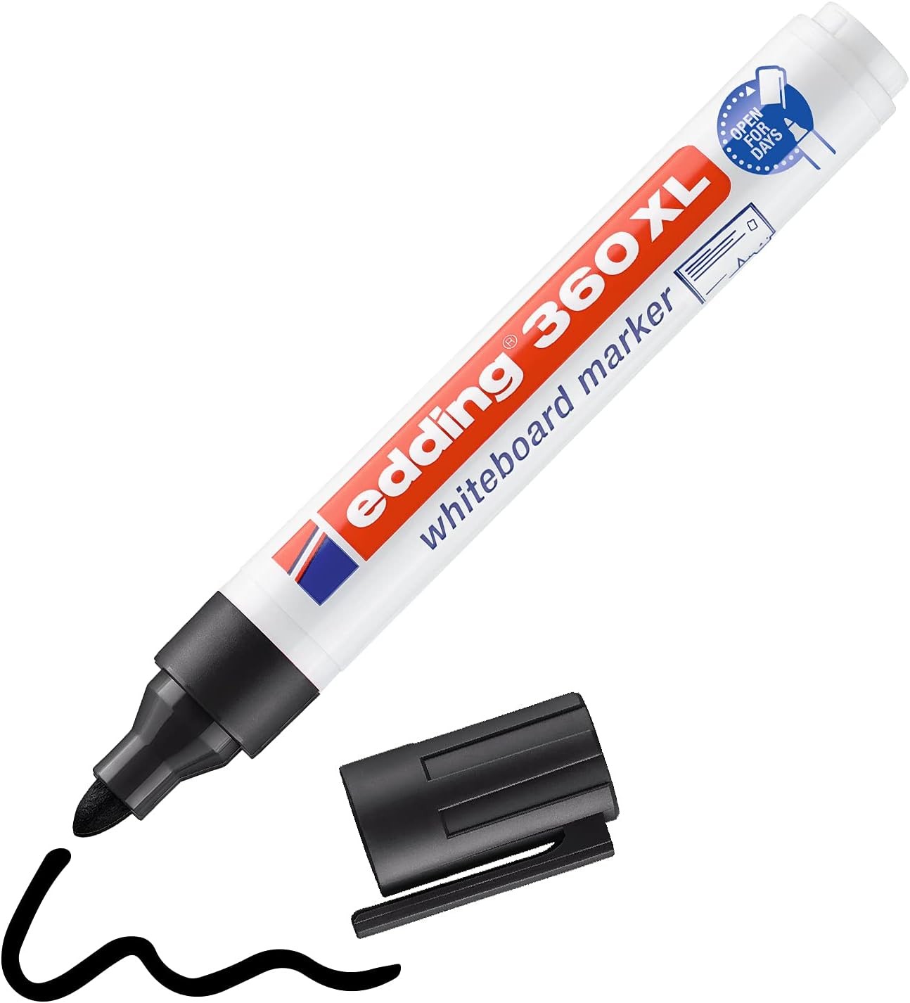 Edding 360 XL Yazı Tahtası Kalemi Siyah