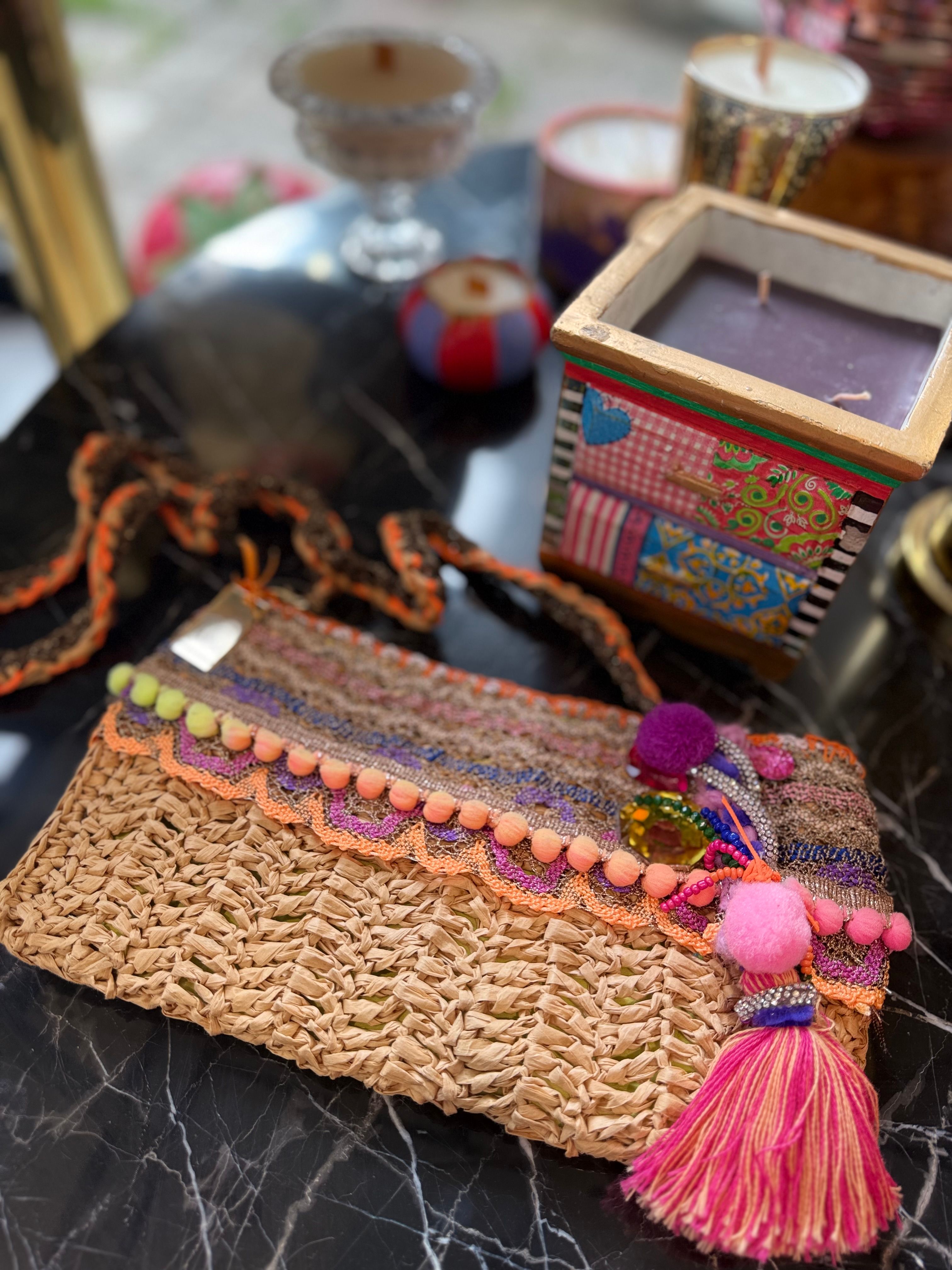 Özel Tasarım Püskül Detaylı Clutch