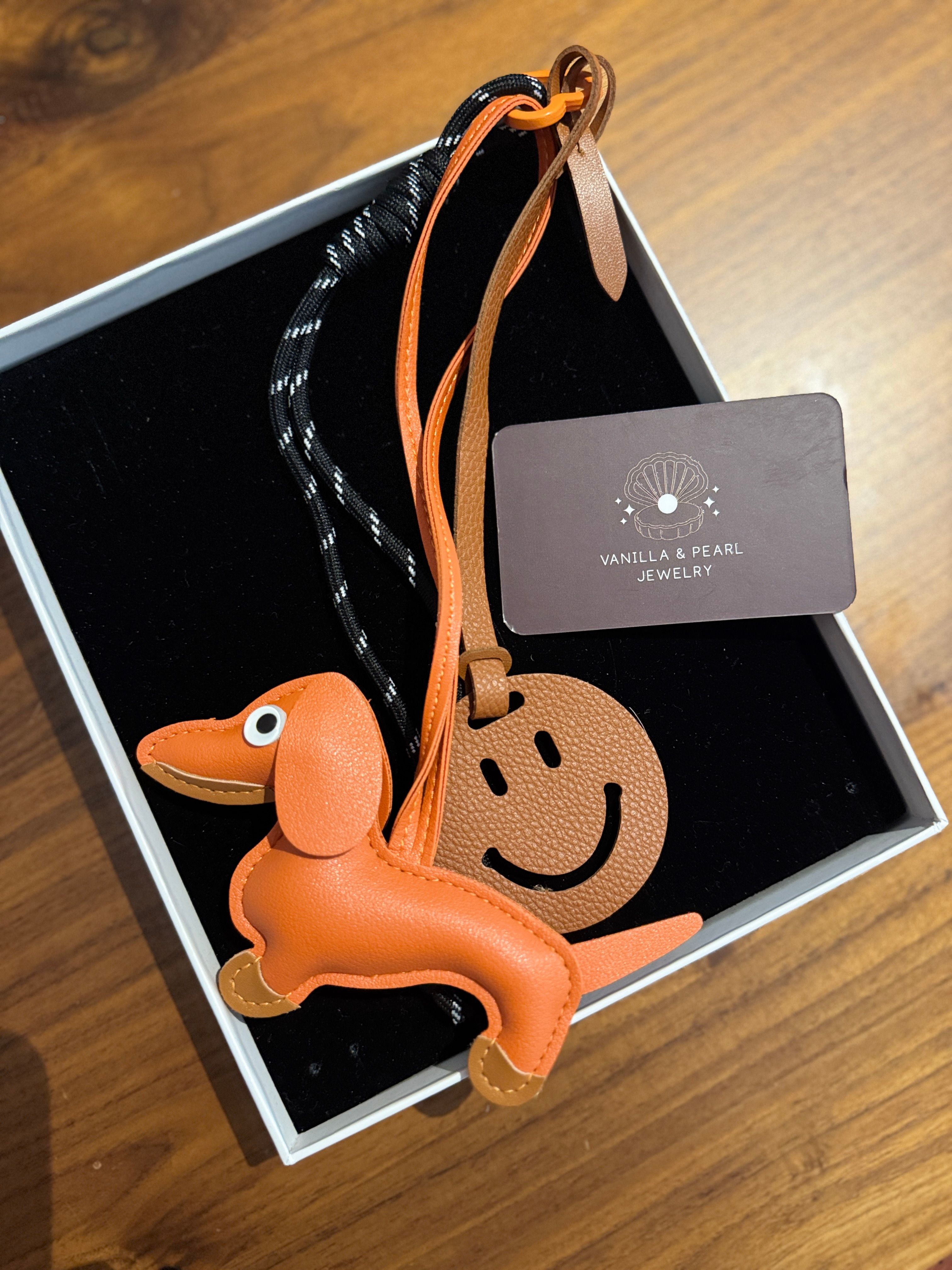 Smile ve Köpek Detaylı Çanta Charm Seti