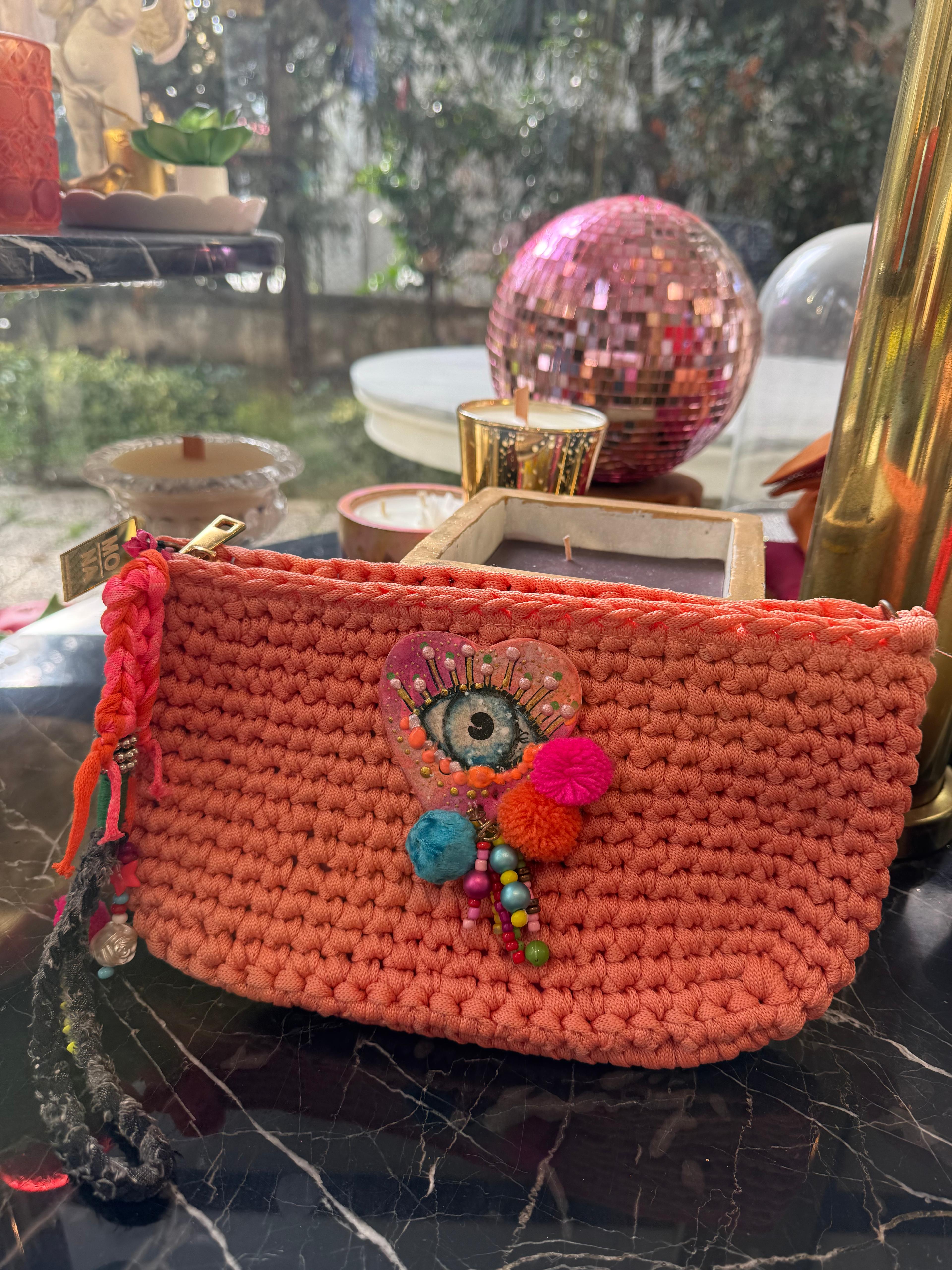 Özel Tasarım Boncuklu Clutch