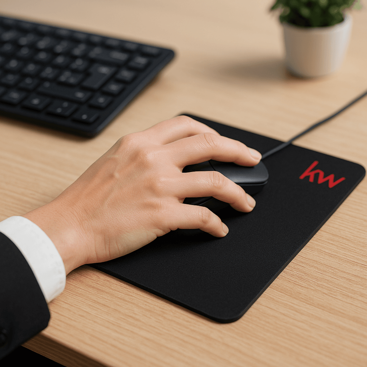 KW Logolu Siyah MousePad