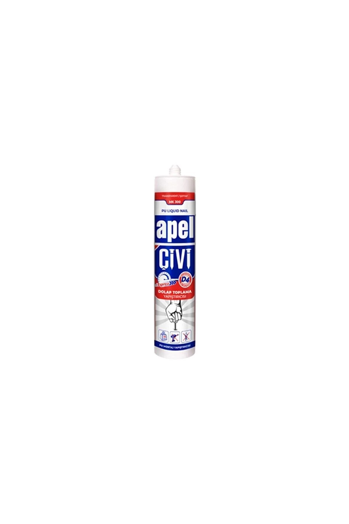 APEL Pu Sıvı Çivi Montaj Kiti Silikon 310ml