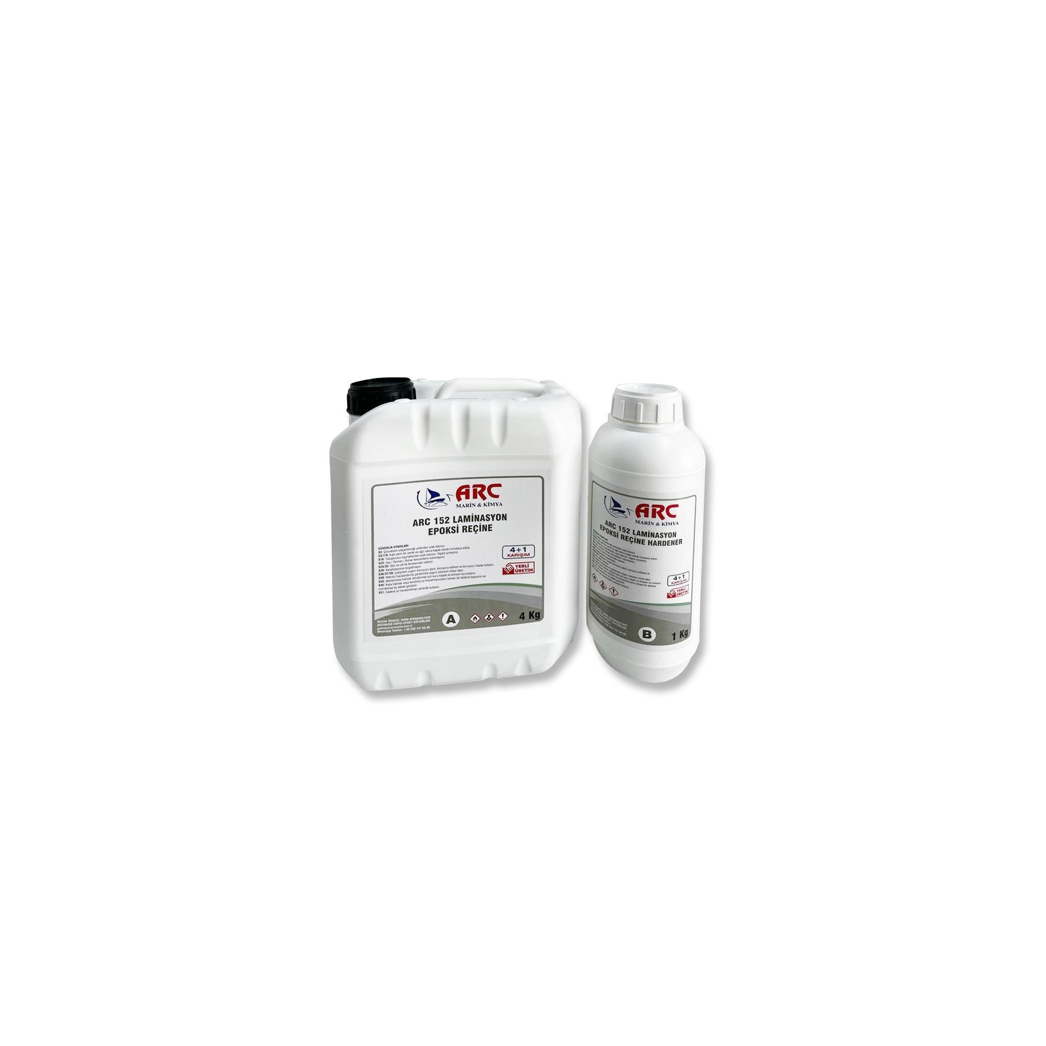 ARC 152 EPOKSI ELYAF LAMINASYON RECINESI 1,25 KG KIT- 5 KG KIT – 25 KG KIT (ŞEFFAF)
