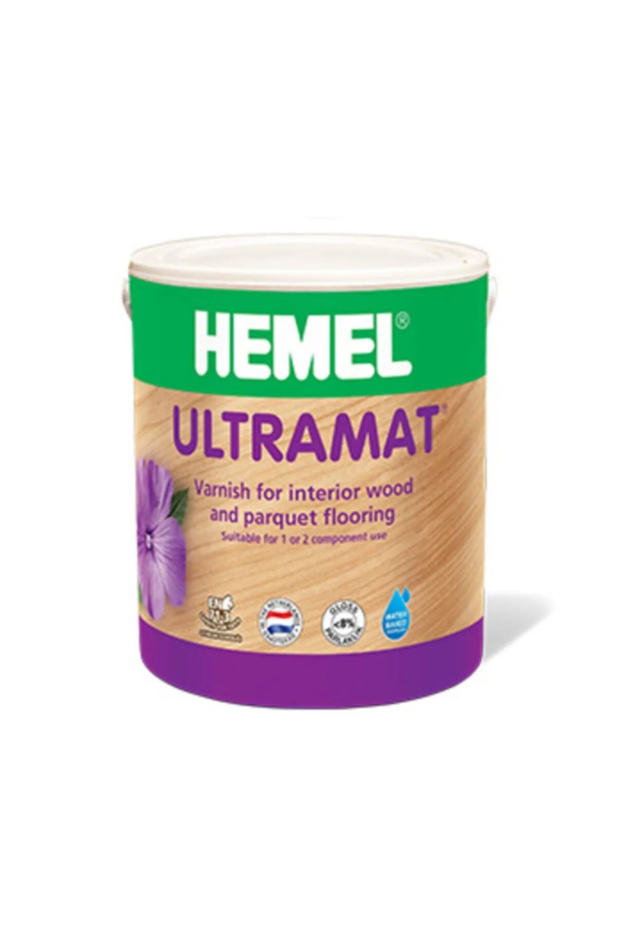 Hemel Ultramat Tek Komponentli Su Bazlı Parke Cilası - 2,5 Lt