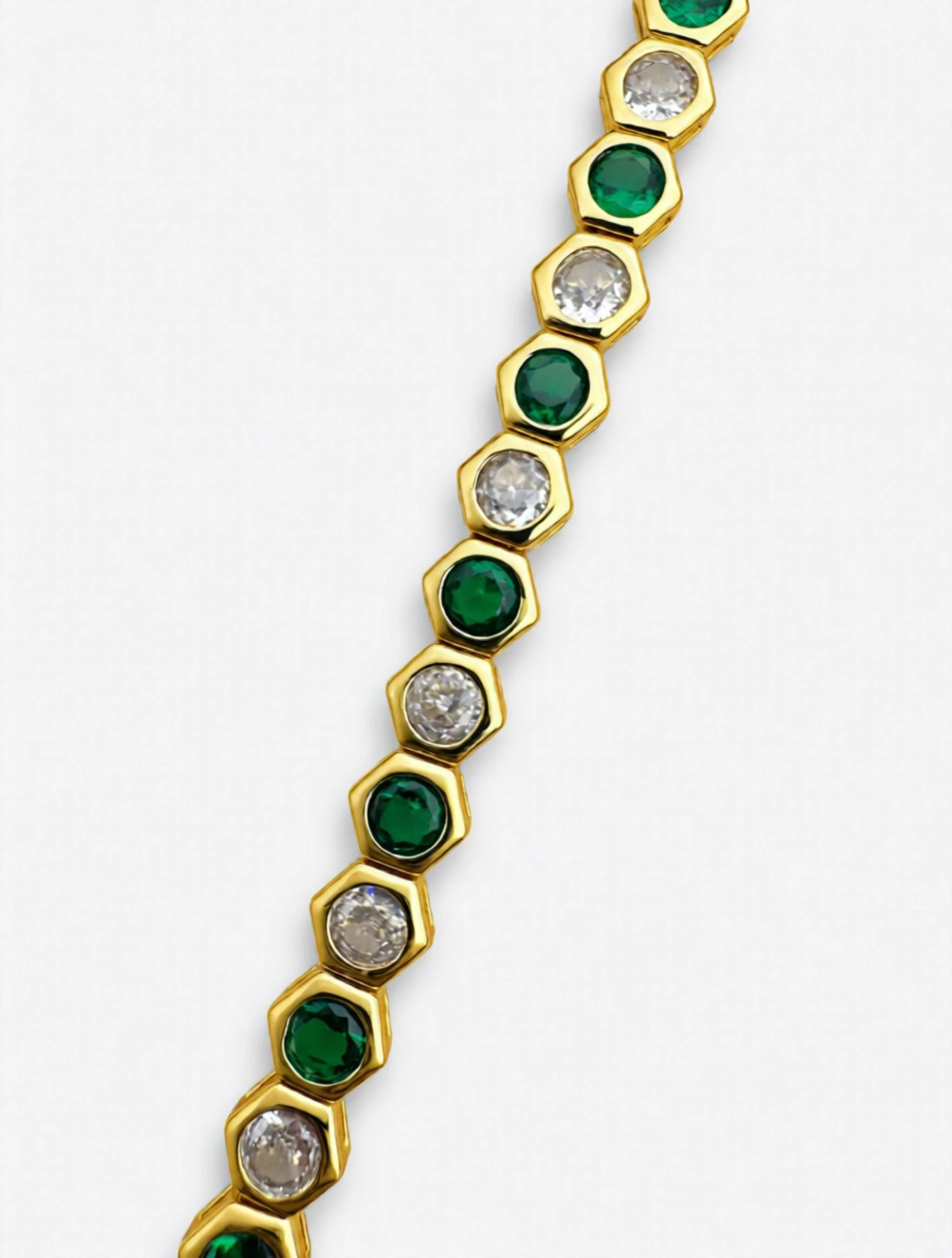 Aria Gold Zümrüt Bileklik