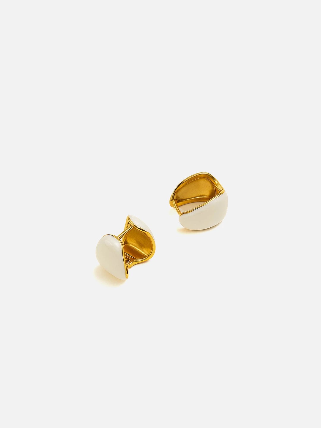 Coral Beyaz Gold Küpe KP18