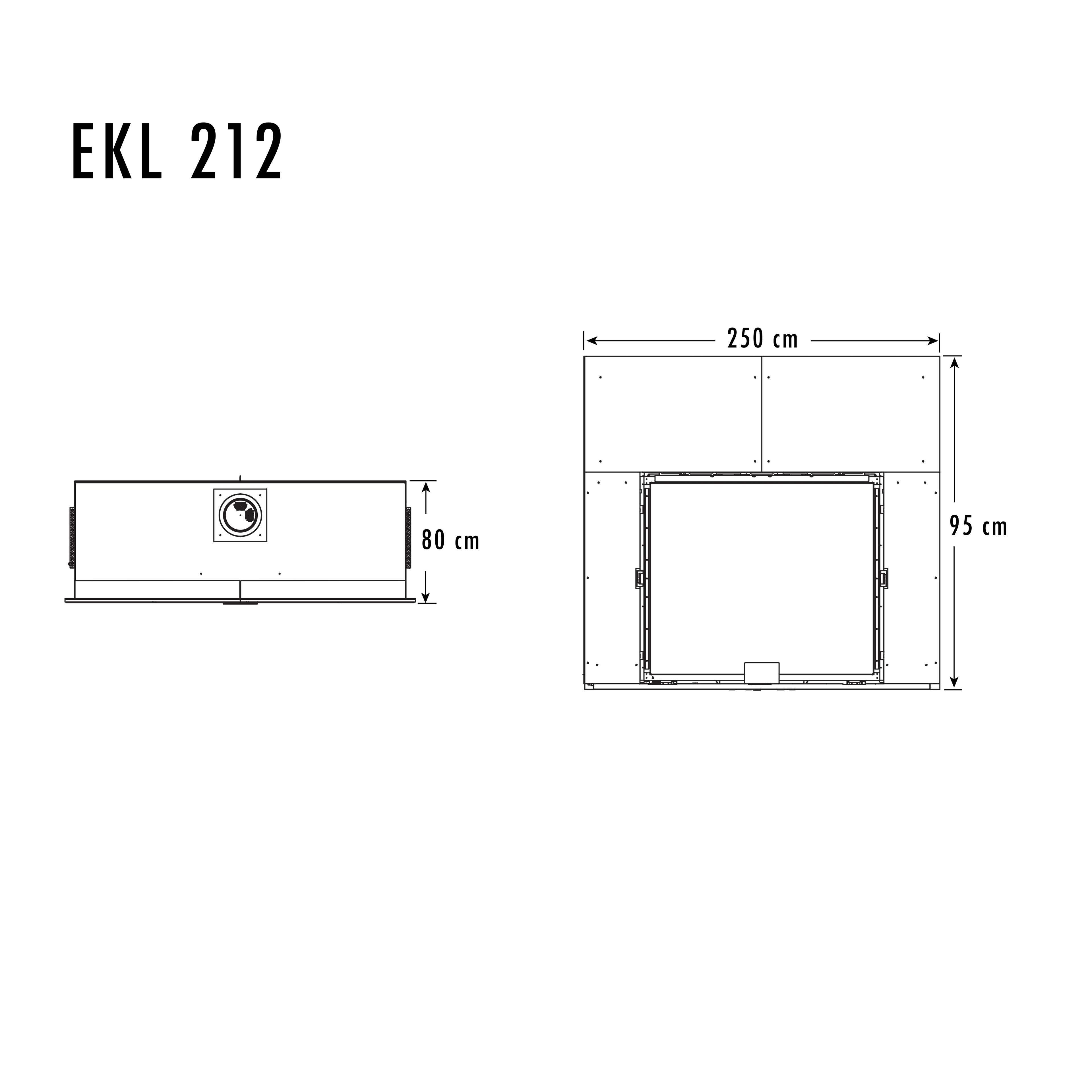 EKL 212 Modern Odunlu Şömine