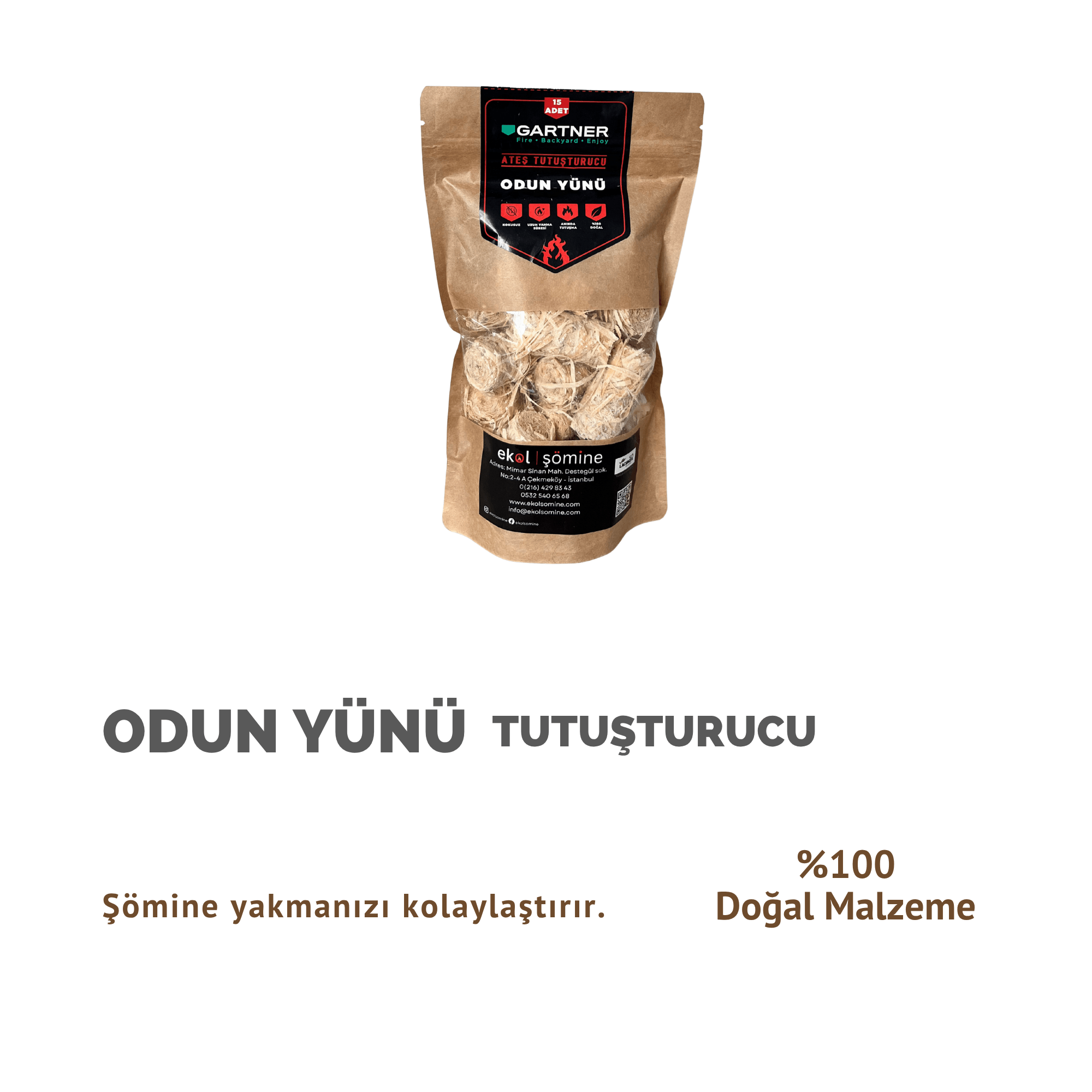 Odun Yünü Tutuşturucu