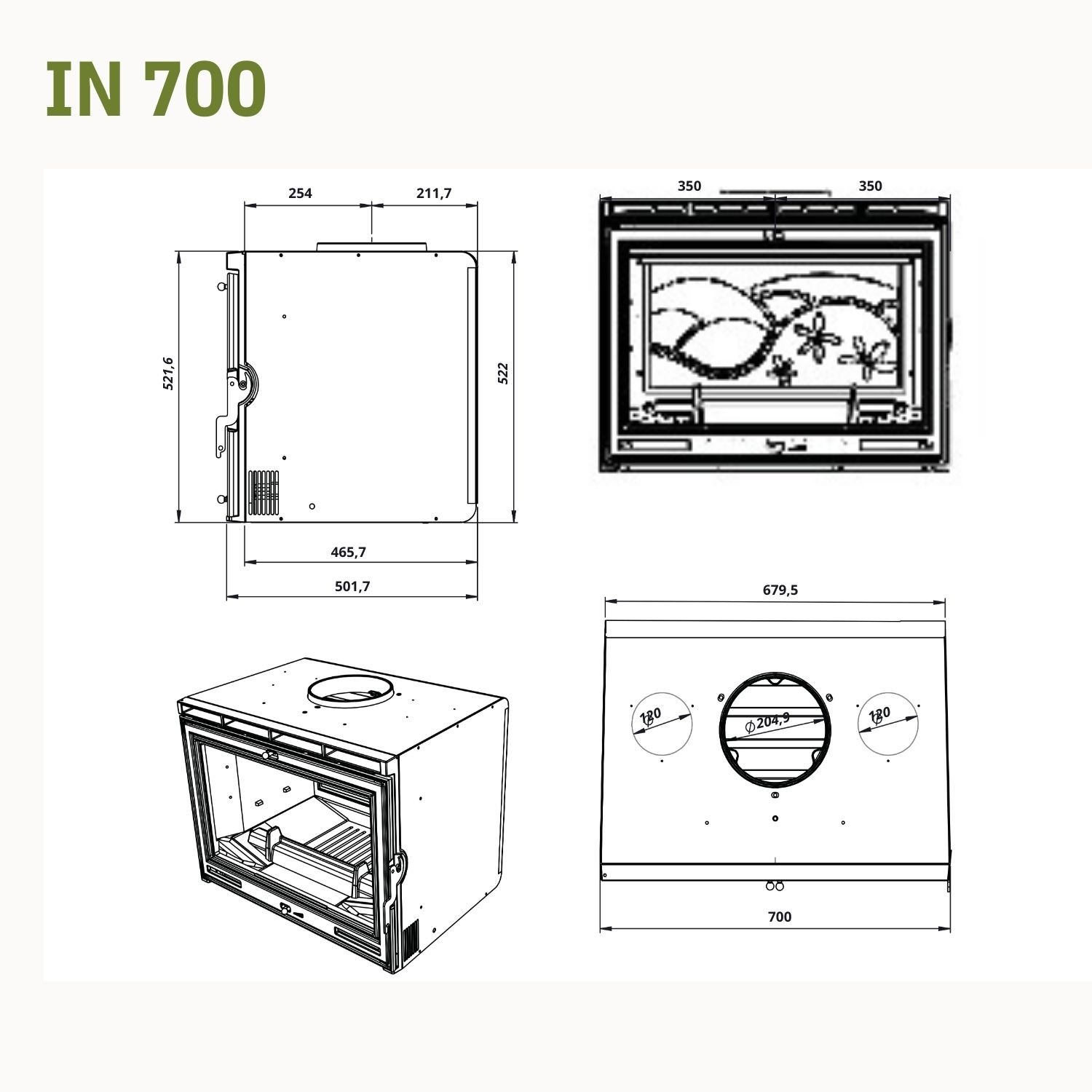 Lacunza IN 700 Şömine