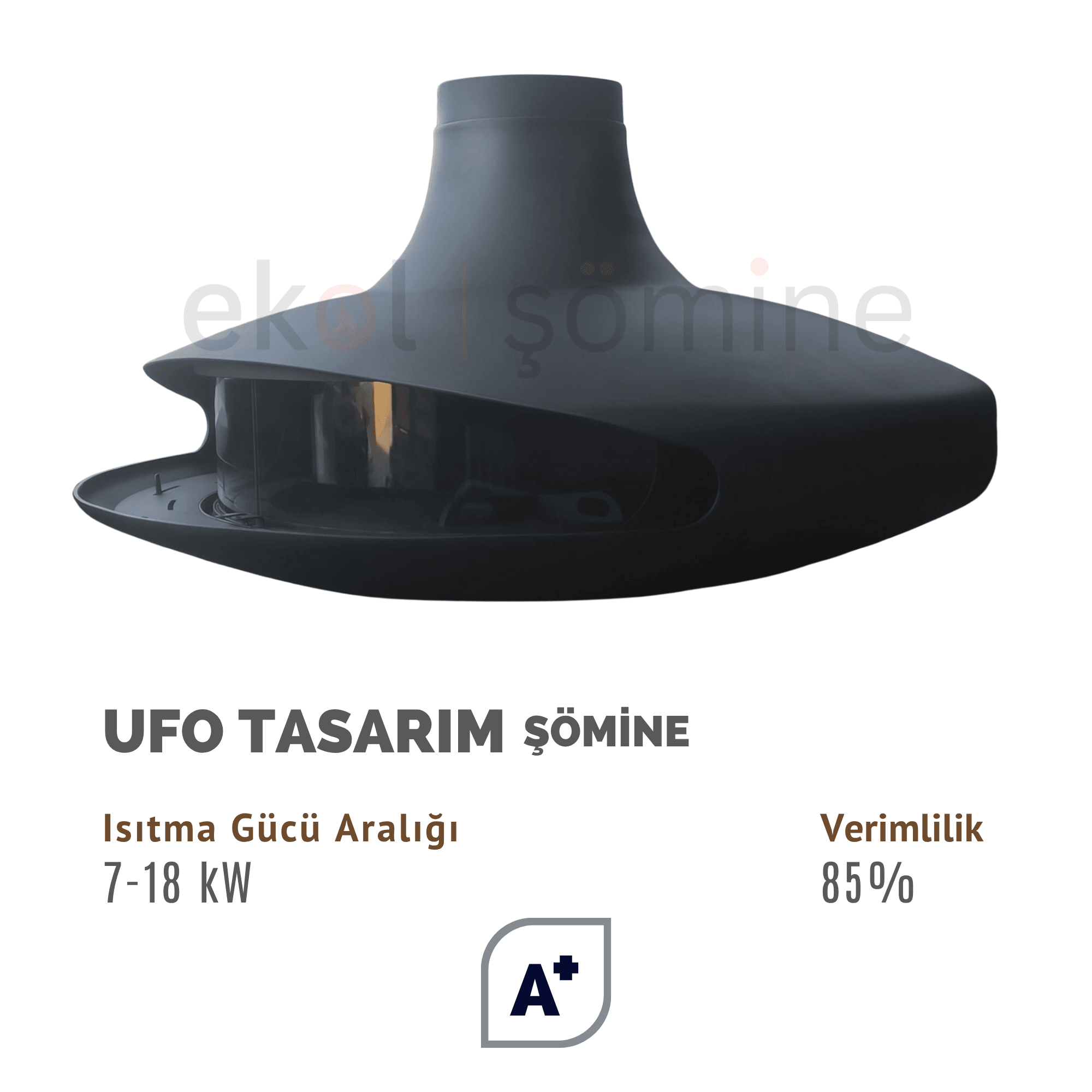 UFO Orta Şömine