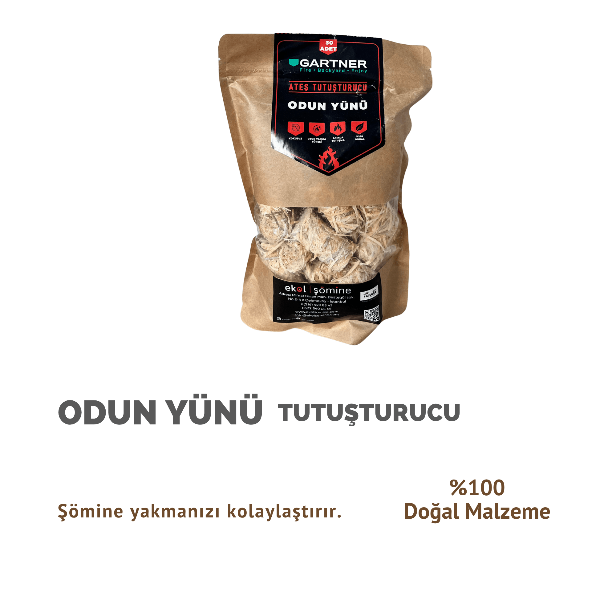 Odun Yünü Tutuşturucu