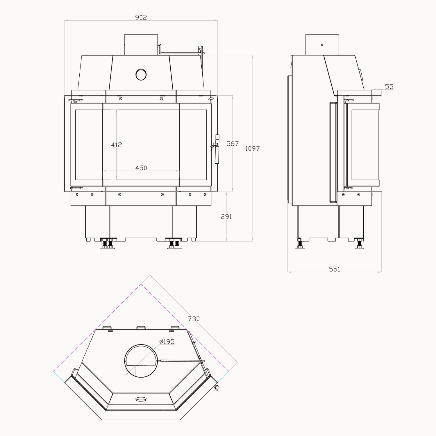 Echa-Tech Prizmatik Hazne