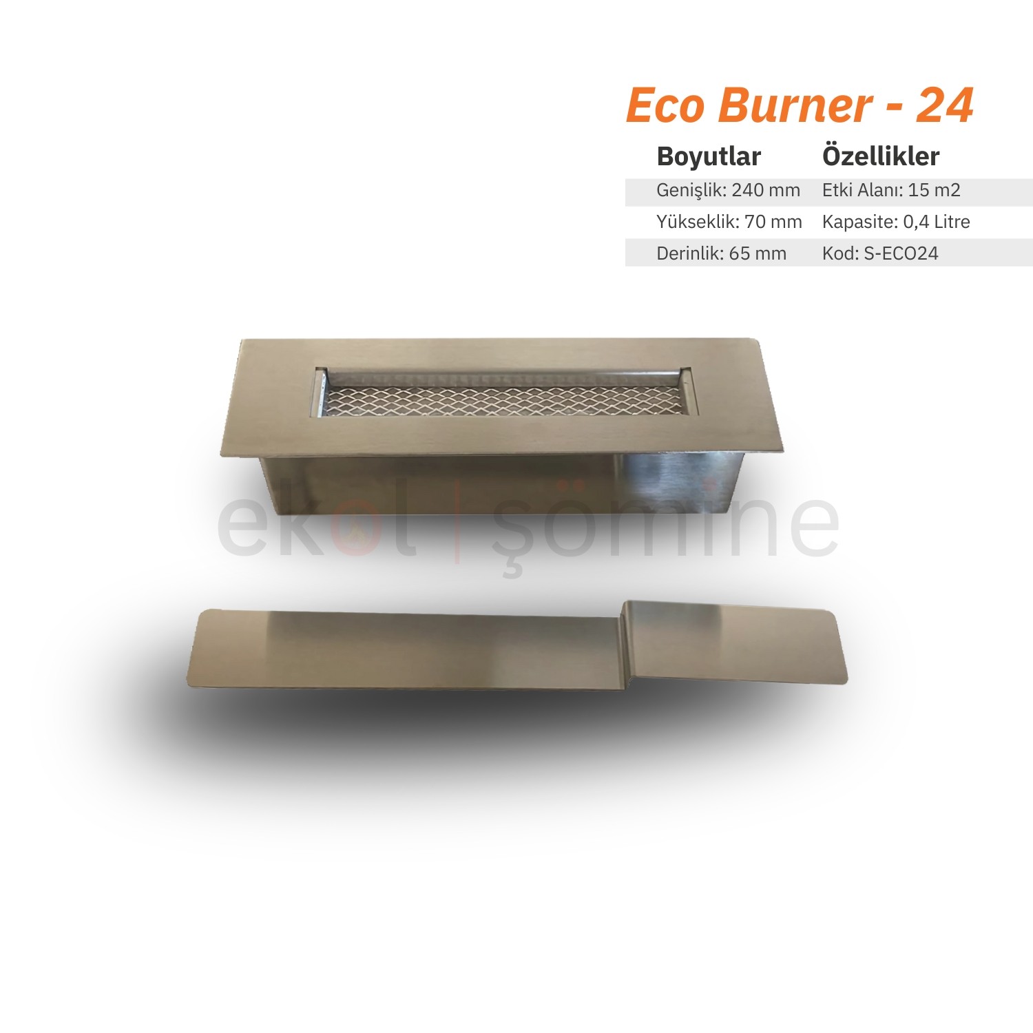 Eco Burner Etanollü Şömine