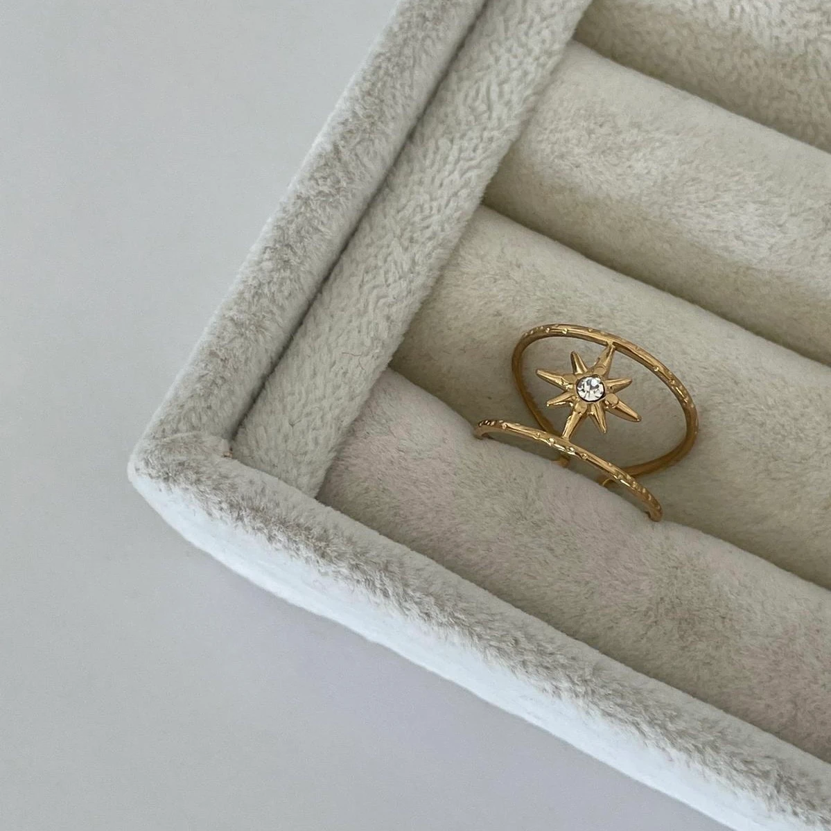Çelik Ayarlanabilir Kutup Yıldızı Yüzük