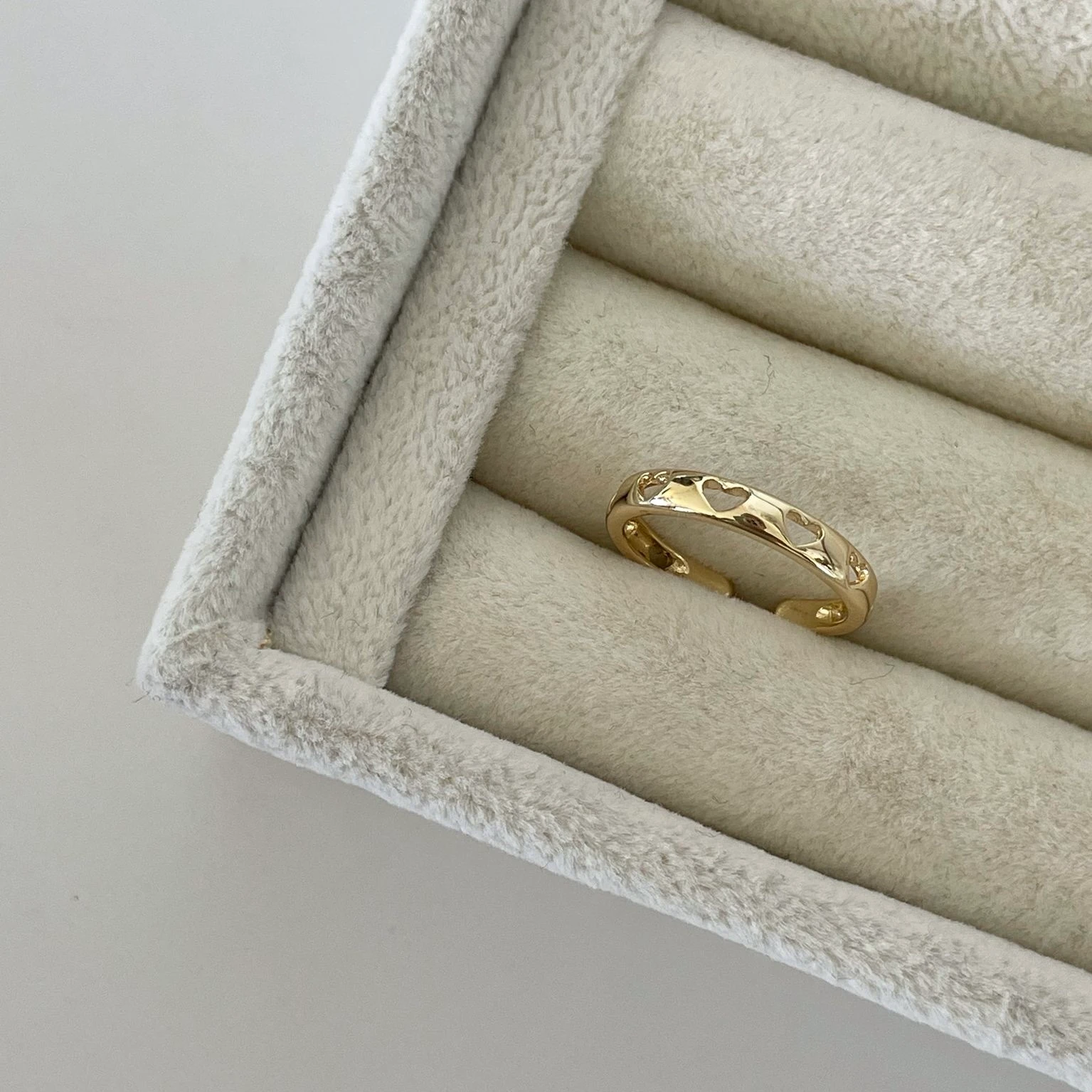 Vip Seri Kalp Desen Yüzük