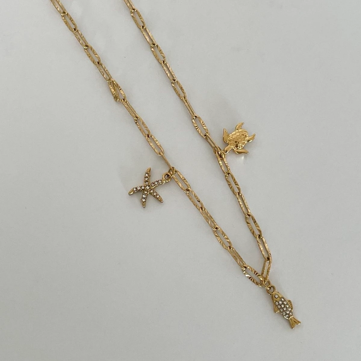 Çelik Mini Charm Kolye