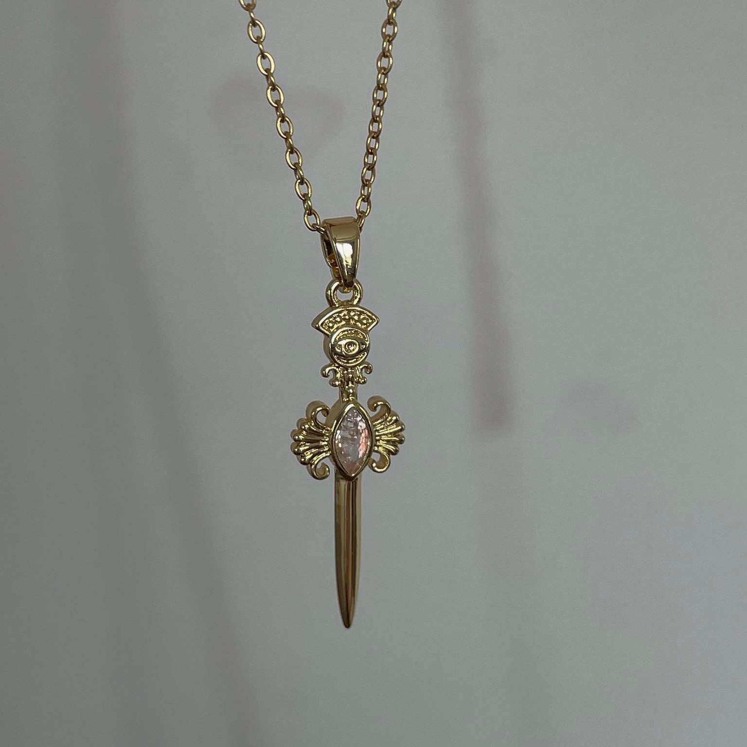 Çelik Elven Sword Kolye