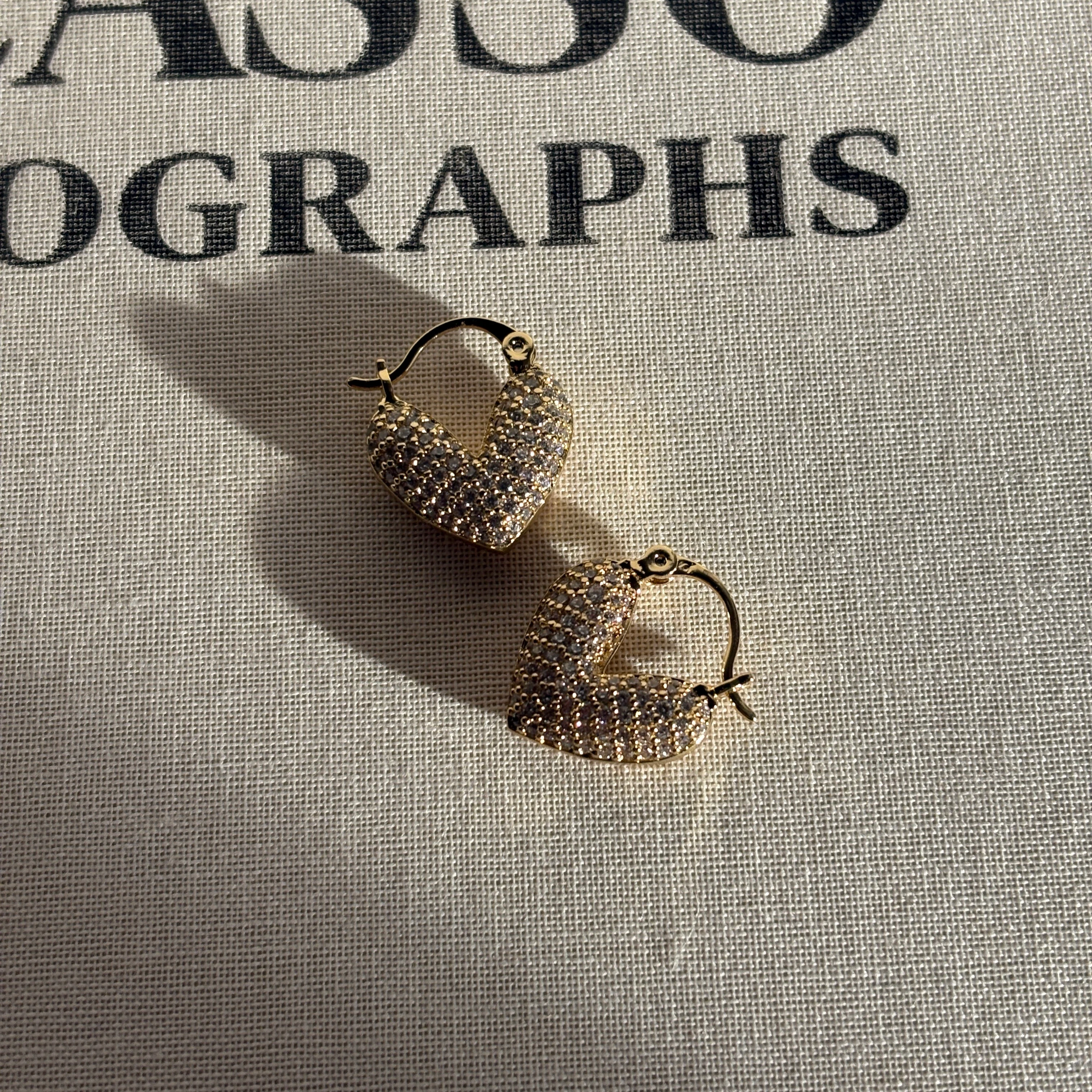 Xuping Mini Taşlı Kalp Detay Küpe