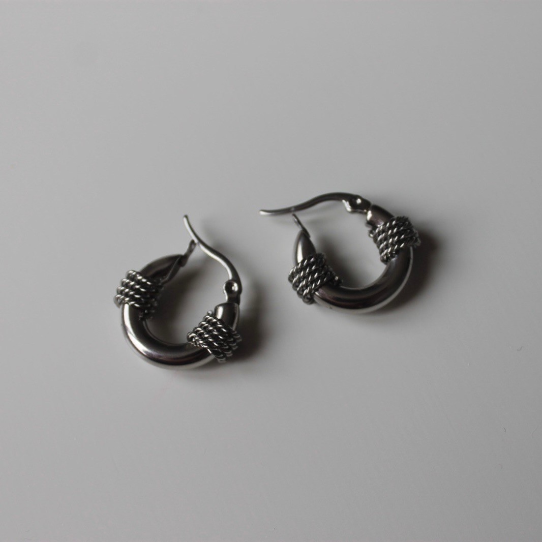 Çelik Basic Silver Halka Küpe