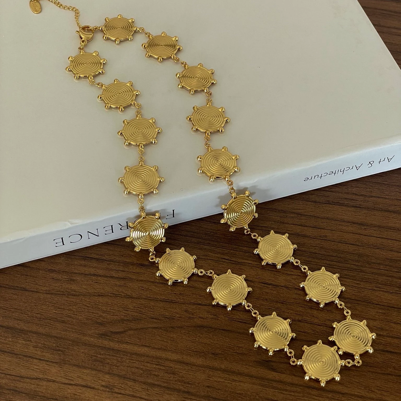 Çelik Boho Sunrise Kolye