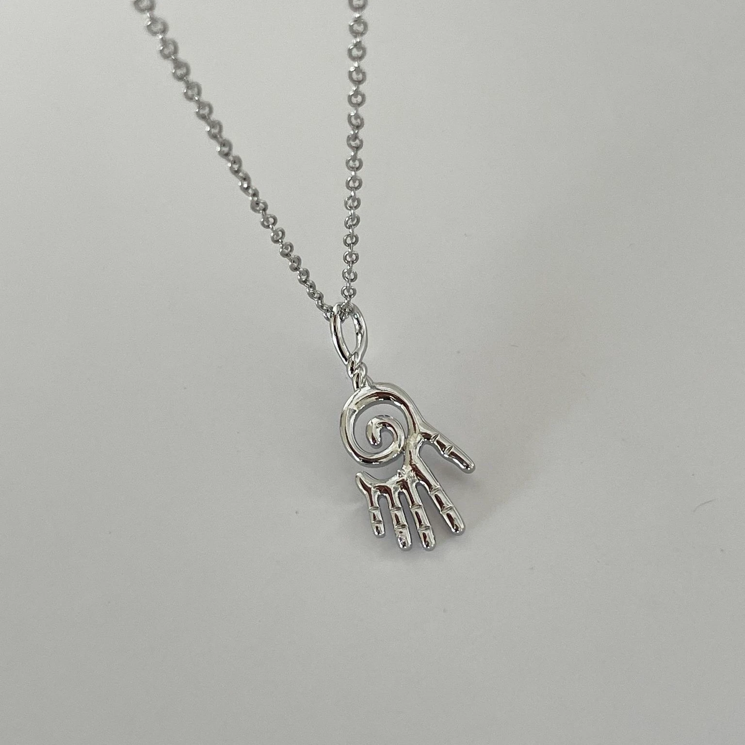 Çelik Silver İskelet El Kolye