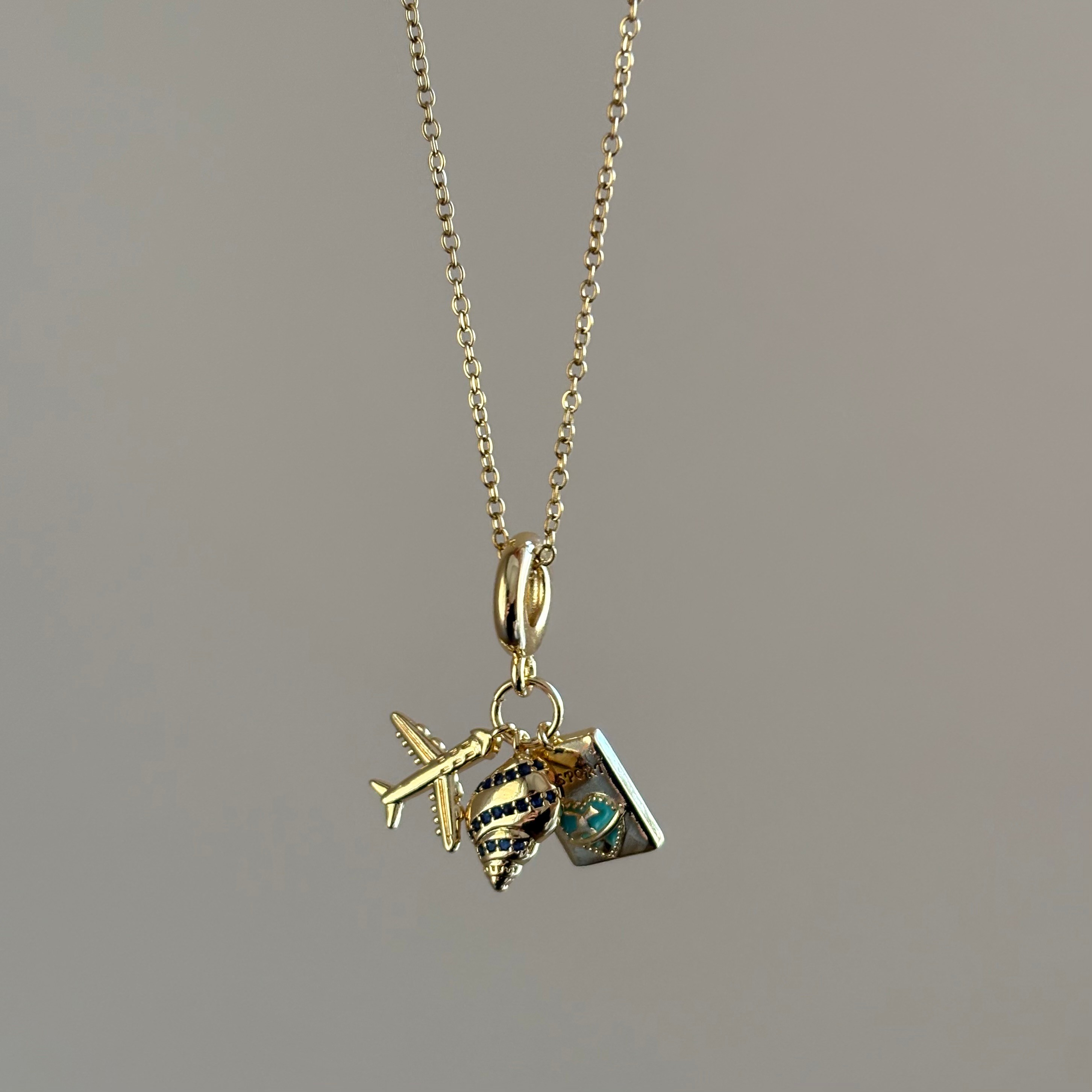 Çelik Charm Kolye
