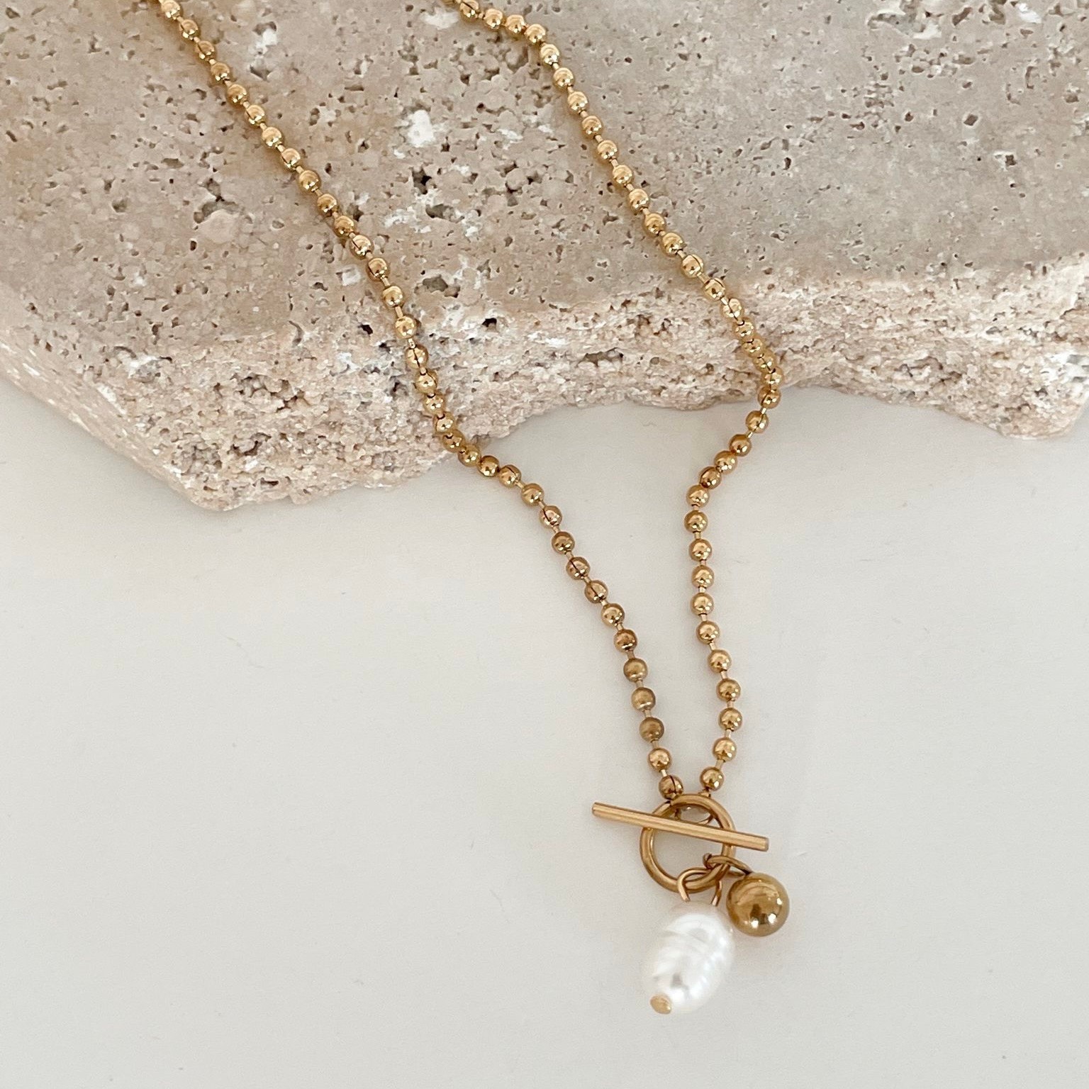 Çelik İnci Charm Kolye