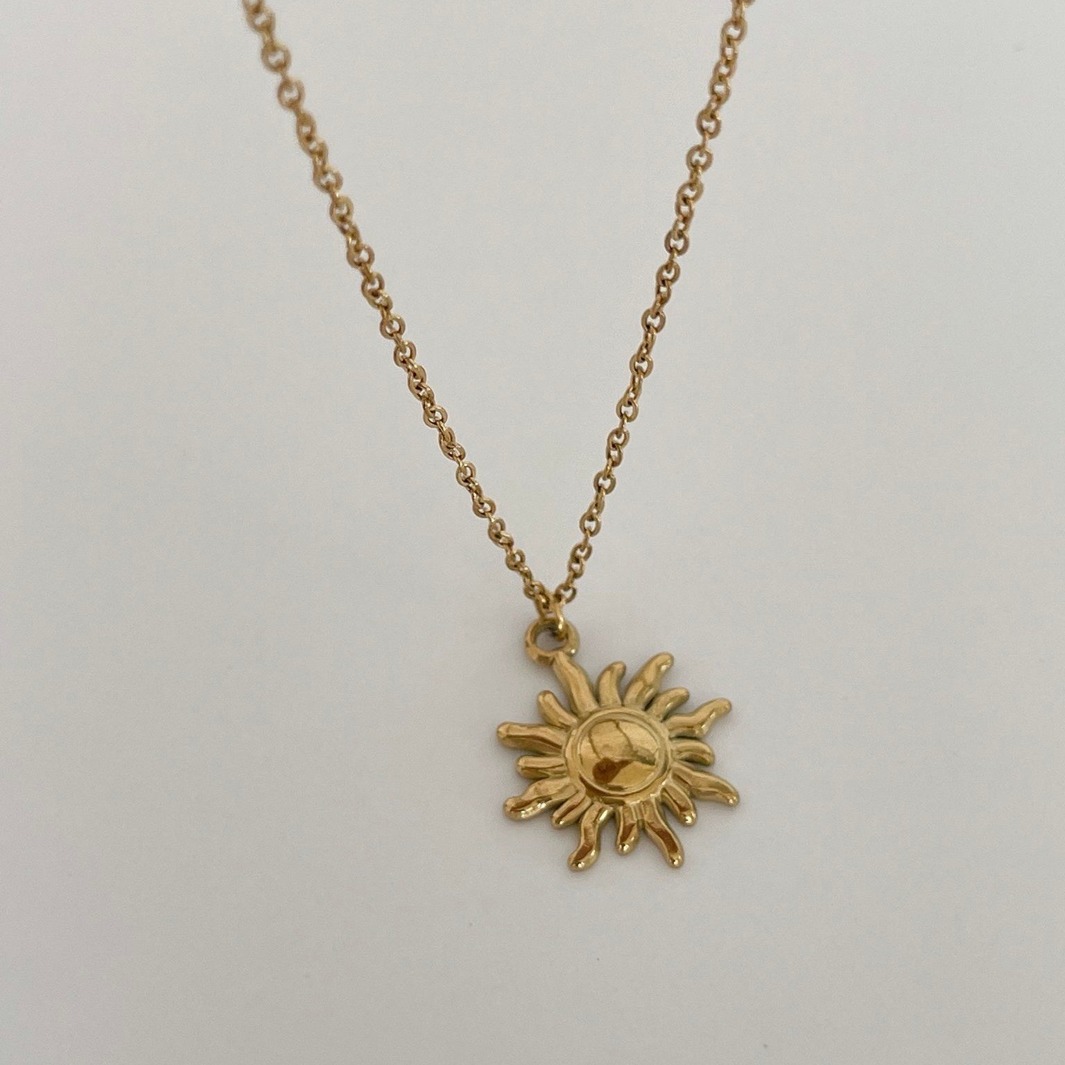 Çelik Gold Sun Kolye