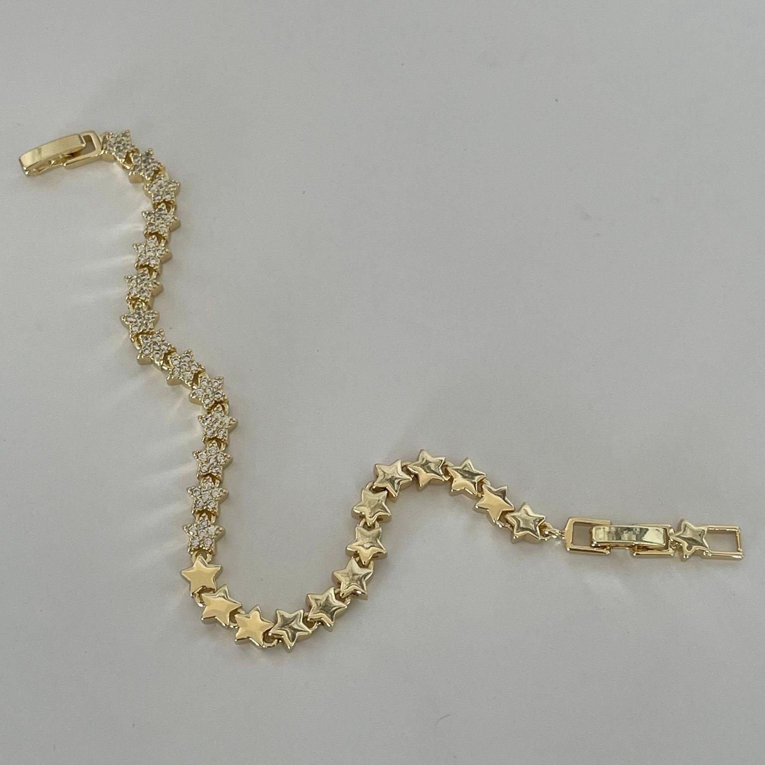 Vip 14k Yarı Taşlı Yıldız Bileklik
