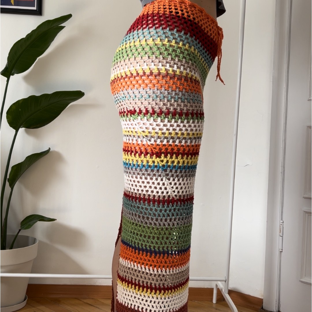 CROCHET LONG SKIRT