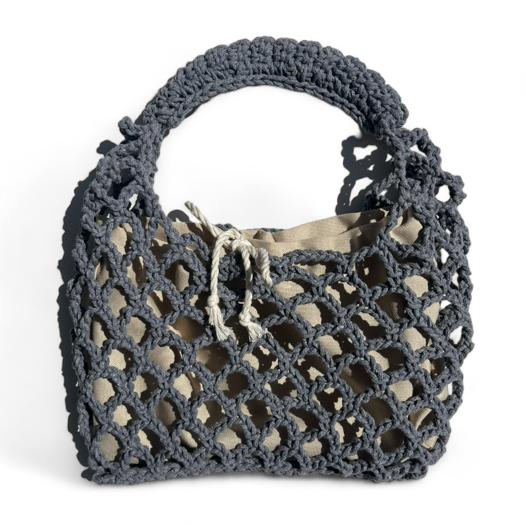 MAKROME CROCHET HANDBAG 