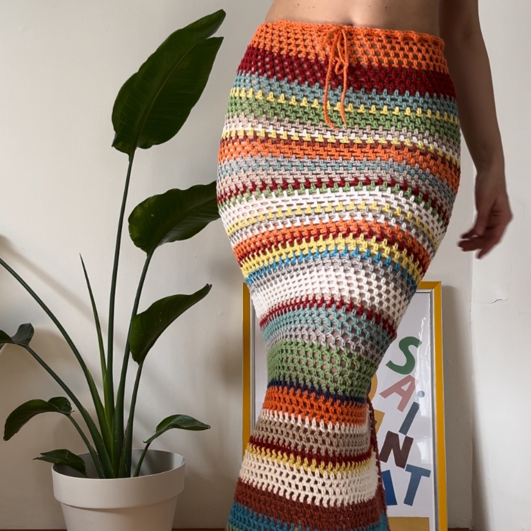 CROCHET LONG SKIRT