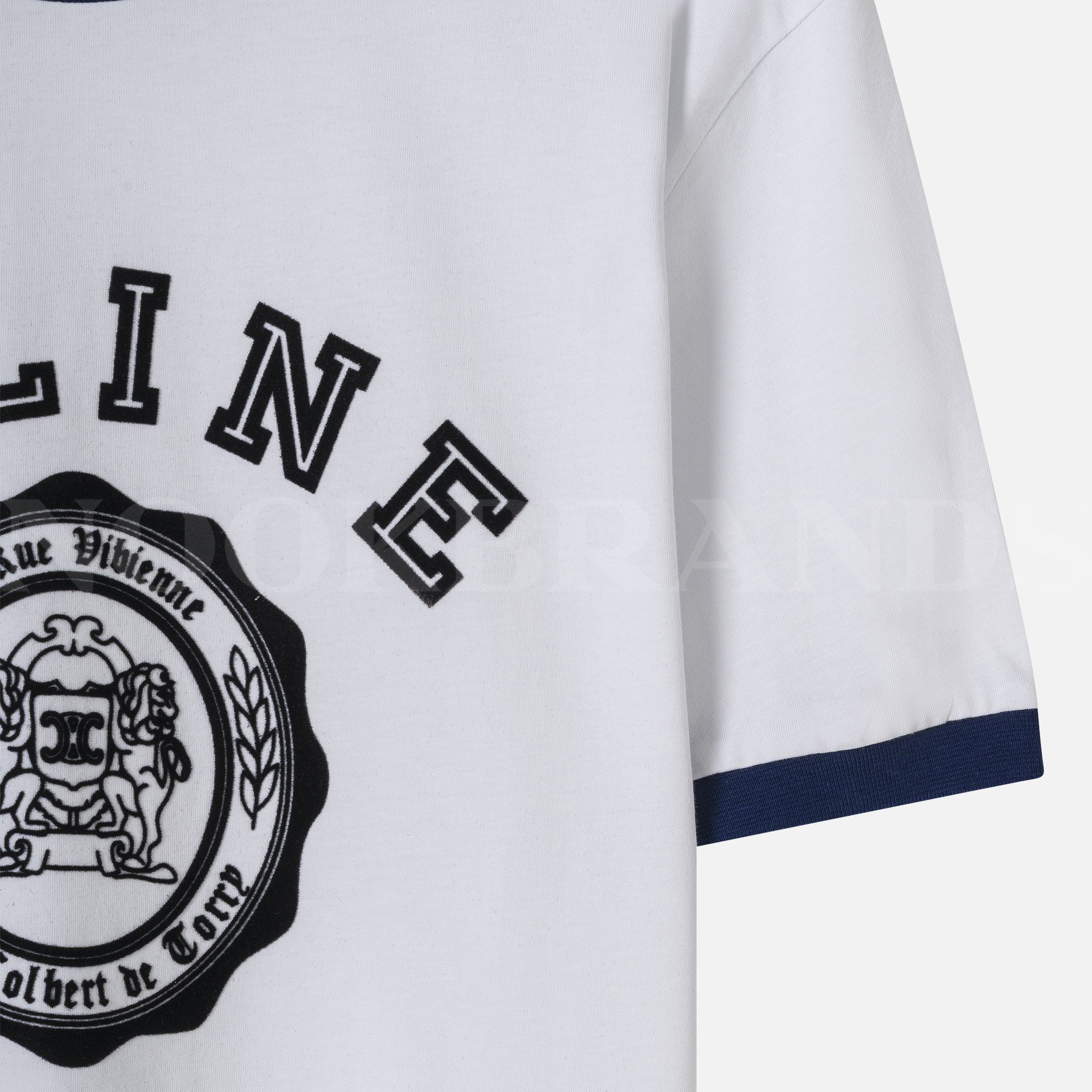Beyaz Baskılı Logo Erkek T-shirt