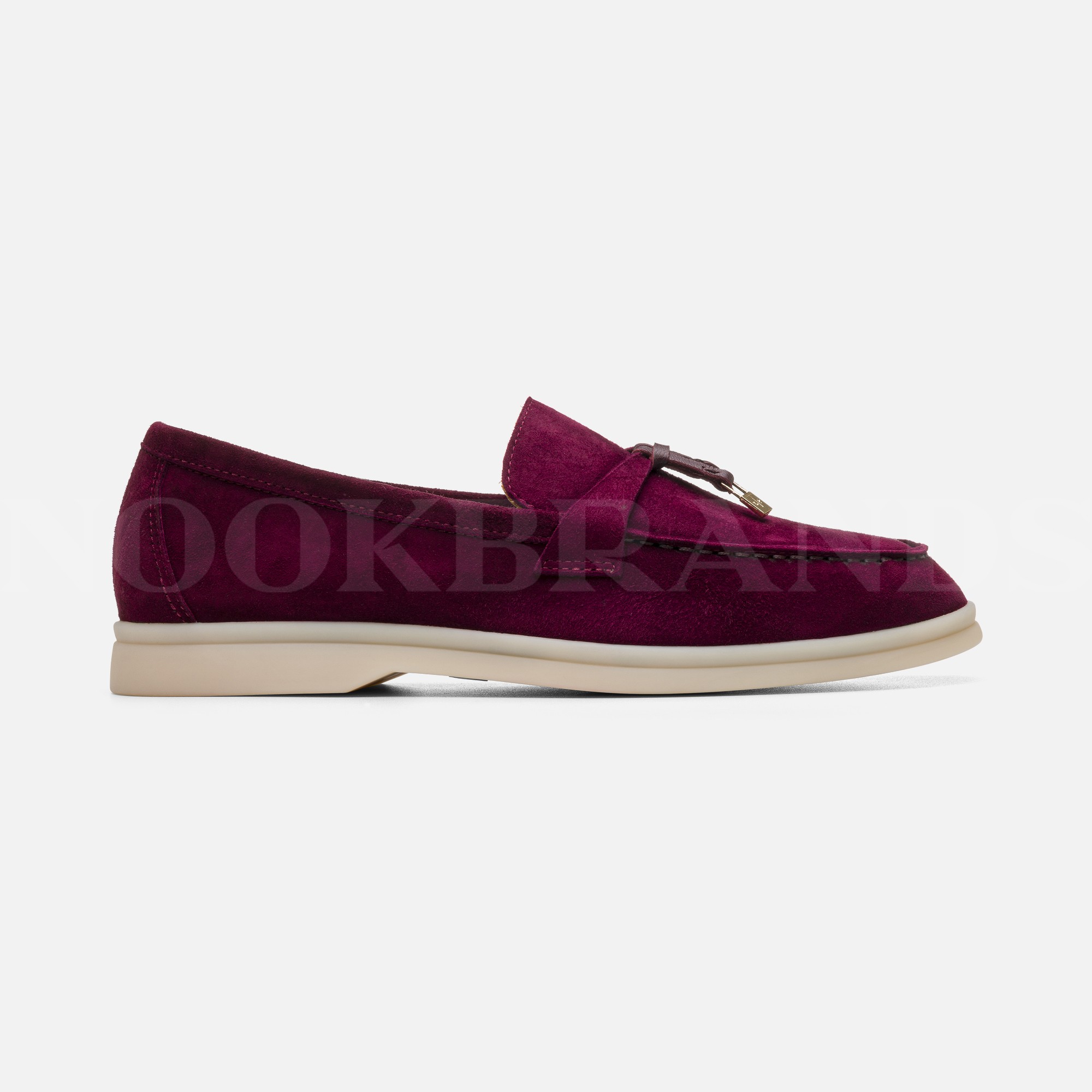 Bordo Kadın Deri Loafer