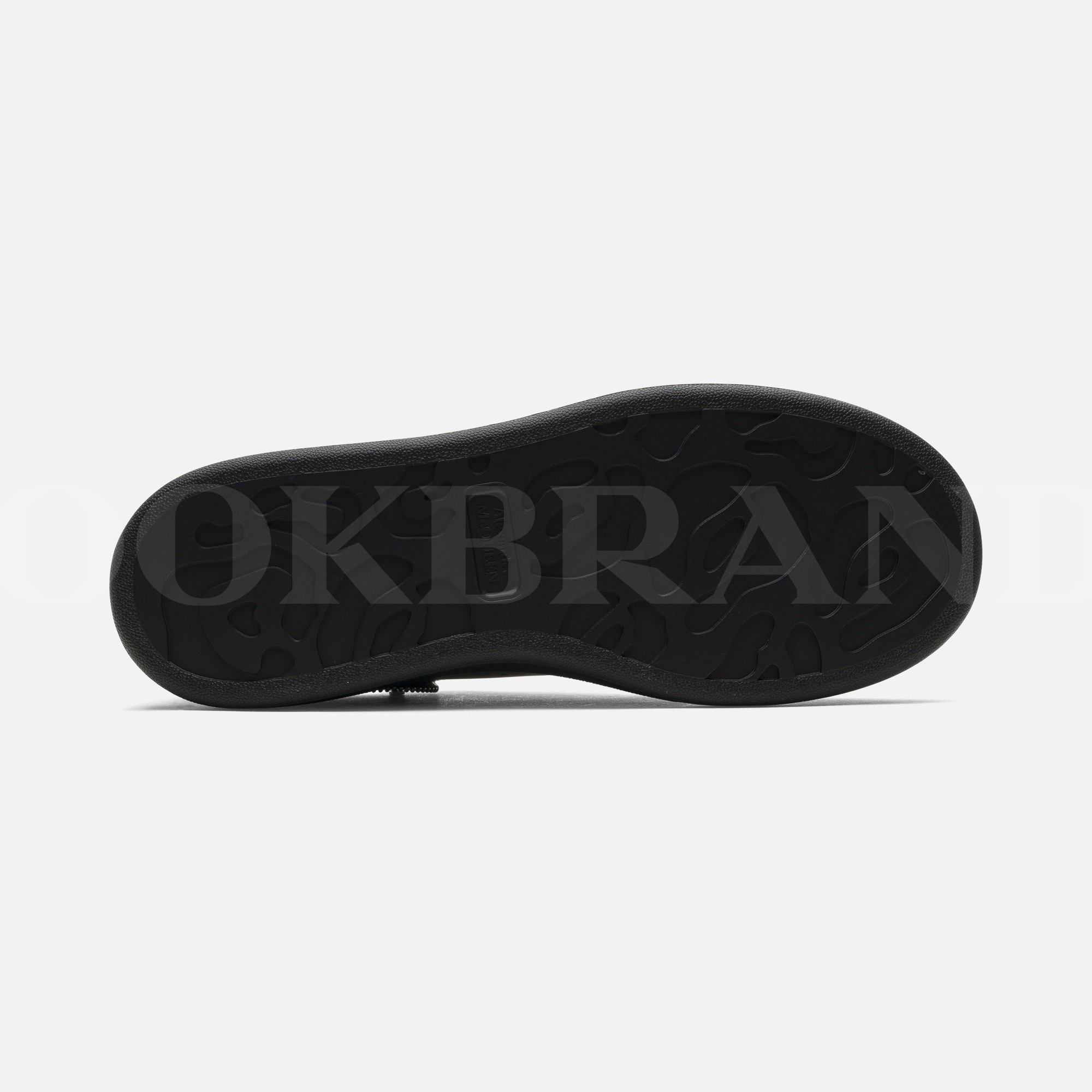 Oversize Siyah Fermuar Detay Erkek Deri Sneaker