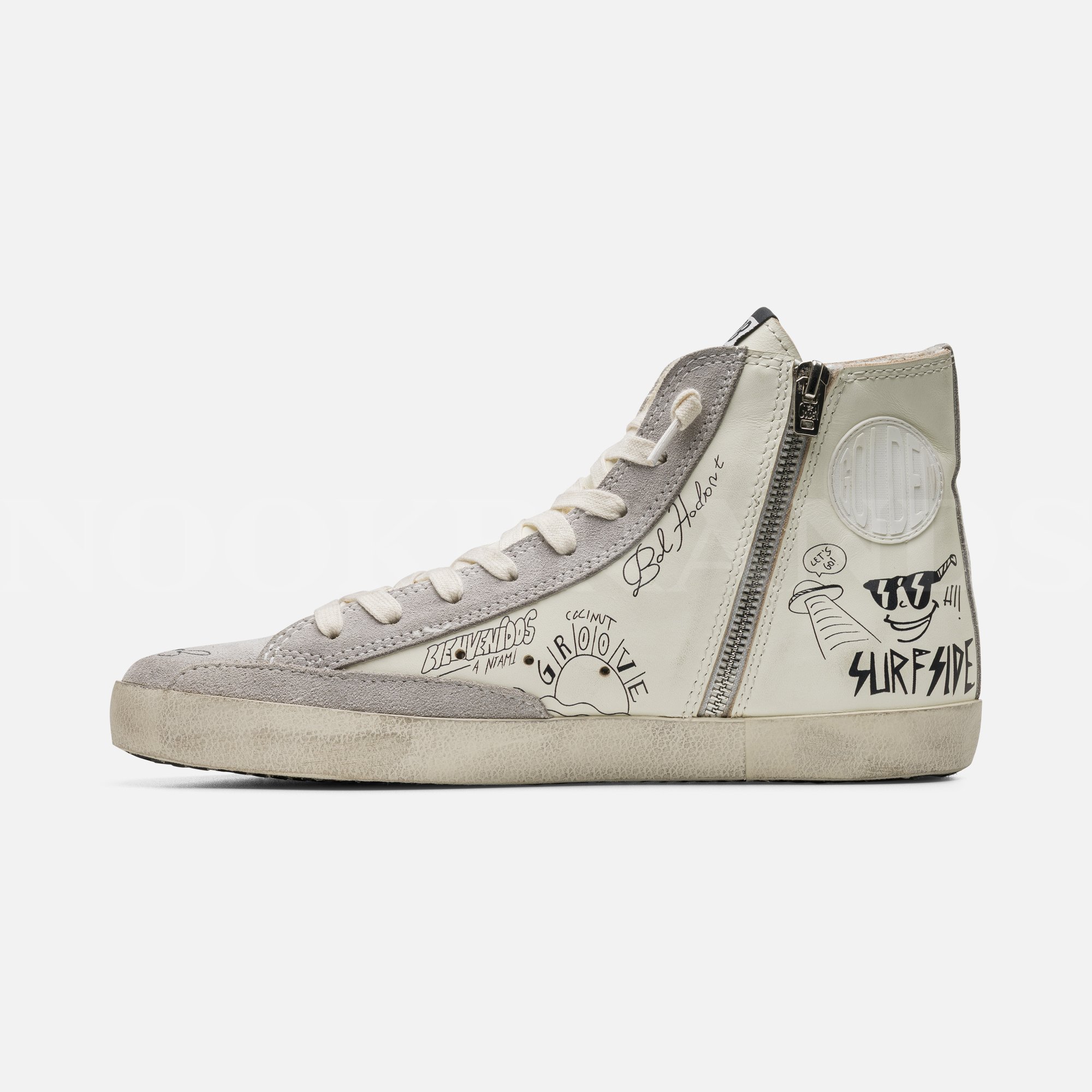 Beyaz Erkek Deri Sneaker