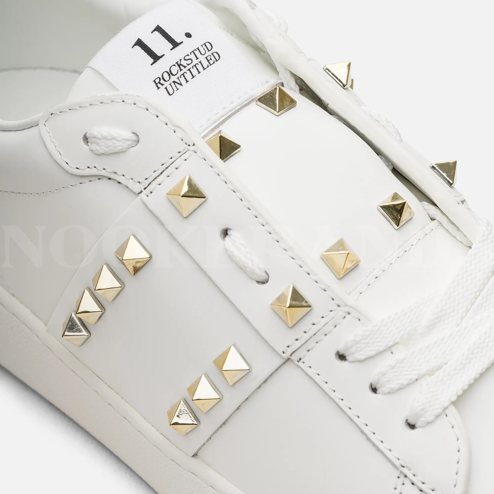 Rockstud Untitled Beyaz Deri Sneaker